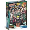 Clementoni - Puzzle 1500 Pezzi per Adulti e Ragazzi, Illustrazione Naruto con Poster Incluso, dalla Serie Anime e Manga, Compact Box, Idea Regalo Uomo e Donna, Made in Italy, 59,5x84,5 cm, 31748