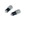 A-Pro, terminali in metallo per manubrio, contrappesi per manubrio, rotondi, universale, per moto, scooter, quad, 17 mm, cromato