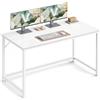 VASAGLE Scrivania per Computer, Postazione Lavoro, 60 x 120 x 76 cm, Scrivania da Ufficio, Studio Camera da Letto Soggiorno, Bianco Acero LWD039W01