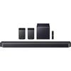 Samsung Soundbar HW-Q990F/ZF Serie Q, 23 altoparlanti, wireless, Dolby 5.1ch, Audio a 11.1.4 Canali, DTS:X, espansione del suono surround, amplificatore vocale attivo Pro, Q-Simphony,Titan Black, 2025