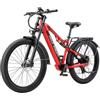 Halo Knight H03 bici elettrica 1000W, batteria 48V 19.2Ah, pneumatico 27.5*3.0 pollici - Rosso