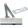 ALIRANTA GEZE TS 2000 V BC Chiudiporta con aste in argento per porte a una anta fino a 1250 mm di larghezza alare con telaio e piastra di montaggio / Set 3 in 1