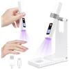 flintronic Mini Lampada UV LED Unghie, 3W Lampada UV Unghie Piccola Senza Fili, con Supporto, 2 Timer 30/60S, Ricaricabile USB Sciugatura Rapida