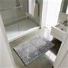 Comart - Tappeto Faith Bagno - Tappetino Rettangolare 45x75 cm - Morbido e Soffice sotto i Piedi - Pelo Medio - Asciugatura Rapida e Resistente all'Acqua - Antiscivolo - Lavabile in Lavatrice - Grigio