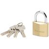 Master Lock 2940EURD Lucchetto a Chiavi con Corpo Spesso in Ottone Massiccio, Oro, 6.2 x 4 x 1.6 cm