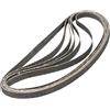 FERM Nastri abrasivi 10mm (8 pezzi) 2xG40, 3xG80, 3xG120 - per lima a nastro di precisione