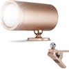 REV Lampada da parete a LED con batteria e rilevatore di movimento, 180 lm, senza fili, dimmerabile, girevole a 360°, ideale per campeggio, garage e cantina, IP54, rame