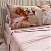PETTI Artigiani Italiani - Lenzuola Animali con Cani in Cotone con Federe in Stampa Digitale, Lenzuola Matrimoniali Maxi, Completo Letto Matrimoniale Cipria, 100% Made in Italy