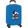 safta MICKEY - Trolley da cabina 20, valigia con ruote, lucchetto di sicurezza, valigia leggera, 34,5 x 20 x 55 cm, colore: blu navy, Blu navy, Estándar, Casual