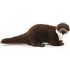 Uni-Toys - Eco-Line - lontra, in piedi - 100% in materiale riciclato - 32 cm (lunghezza) - lontra peluche - peluche