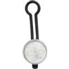 On Bike Microlampade Tonde Bianche Per Bicicletta Con 2 LED, Doppia Funzione Luce Intensa O Tenue, Installazione Semplice Con Supporto In Gomma, Batterie Incluse