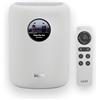 WiiM Sound altoparlante intelligente con display touch 1,8″, audio Hi-Res 24-bit/192 kHz, AI RoomFit™, 100 W, Wi-Fi 6E/Bluetooth 5.3, multi-room/stereo, telecomando incluso, Bianco