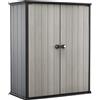 Armadio Porta Attrezzi da Giardino 140x170,4x73,6 cm in Resina Keter Hight Store Grigio