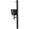 Fontana a Parete da Giardino con Rubinetto e Secchio Belfer 42/PRT Antracite