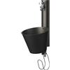 Fontana a Parete da Giardino con doppio Rubinetto Belfer 42/PRS Antracite