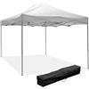 Gazebo Richiudibile Pieghevole 3x4,5m in Acciaio e PVC Impermeabile Bianco