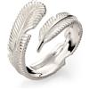 Kuzzoi Anello da uomo con piuma, in argento Sterling 925, anello a fascia massiccio (7 mm), look vintage, realizzato a mano, per uomo, anello da uomo, misura 60-66, 0608828255, 64, metallo prezioso