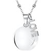 MAMIJUX Chiama Angeli Love Mamma Idea Regalo Gravidanza Collana Donna Richiamo degli Angeli Catenina Acciaio