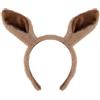 Sibba Fascia per capelli con orecchie a canguro, graziose orecchie pelose in peluche, accessorio per lo styling dei capelli, decorazione per lo styling dei capelli, per costumi, cosplay, feste