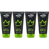 King of Shaves Gel da Barba Rinfrescante per Uomini Quad Pack Formula Sensibile con Aloe Vera e Tea Tree, 4 x 175ml, Vegan, 96% Ingredienti Naturali, Made in UK