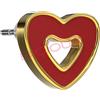 SANICO SRL BJT715 ORECCHINI RED HEART GOLD PLATED