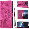 LSPCASA Custodia con Xiaomi Poco F7 Pro 6.67 pollici Premium Pelle PU Flip Protettiva Cover Con Slot Per Schede e Funzione Supporto Custodia Cover Portafoglio con Xiaomi Poco F7 Pro -Rosa