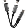 Kefiany Adattatore per cuffie USB C (2 in 1) doppio connettore splitter Type-C cavo di ricarica PD adattatore AUX DAC Audio Cable Connettore Dual Port Cellulare Headphone compatibile con Samsung per Apple