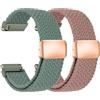 chinbersky Nylon Intrecciato Cinturino 20mm con Chiusura Magnetica, Cinturino Smartwatch 20mm Elasticizzato per Samsung Galaxy Watch 7/6/5/4/FE/5 Pro/6&4 Classic/Active 2/Amazfit gts 4 3 2