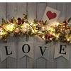 Fielegen 20 luci LED 2 metri di rosa fiore ghirlanda di luci stringa alimentate a batteria, per feste di nozze, San Valentino, decorazioni per casa e giardino