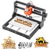 VEVOR Macchina per Incisione CNC 3018 Fresatrice CNC su Legno a 3 Assi, Mandrino da 60 W, Struttura in Lega di Alluminio, Area di Lavoro 30x18x4 cm, per Taglio e Intaglio su Legno Acrilico Plastica