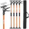 VEVOR Asta di Supporto, Confezione da 4, Telescopica Rapida in Acciaio da 116-290 cm, Sistema Regolabile a 3 Mani, Capacità Fino a 70 kg, per Martinetto per Armadietti, Barre di Carico