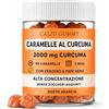 CALIU GUMMY | Curcuma Complex 2000 mg | Curcumina 95% Curcuminoidi | Curcuma Zenzero Pepe Nero | Piperina | Alta Biodisponibilità | 90 Gummies | 3 Mesi | Vegano | Senza Zucchero | Gusto Arancia