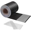 HENG FENG Strisce Frangivista PVC,per Recinzione a Doppio Picchetto 35m x 19cm,450g/m²,Anti-UV,Impermeabile,Antistrappo,Incluse 20 Clip-Protezione Privacy per Giardino e Balcone (Liana Scura)