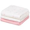 Kiokids Set Di Mussola Di Bambù 70x70 cm KioKids Rosa