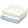 Kiokids Set Di Mussola Di Bambù 70x70 cm KioKids Azzurro