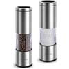 TLYSXPRO Set Macina Sale e Pepe Manuale con Grana Regolabile | Macinapepe e Macinasale Ricaricabili con Meccanismo in Ceramica | Accessori Cucina (2 Pezzi, Acciaio inossidabile)