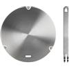 NISPOTDOR Adattatore Induzione, NISPOTDOR Diffusore per Induzione Adattatore Piastra 22cm, Acciaio Inossidabile Piastra Convertitore Piano Cottura