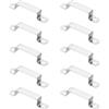 sourcing map Morsetto quadrato per tubi, 60 x 20 mm, in acciaio inox 304 | Fibbia per tubo quadrato,Morsetto per tubi a forma di U,Connettore puntone,per cavo tubo flessibile