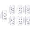 VOXON Sensore di Allarme per Porte e Finestre, 100 dB Sirena Allarme Casa Senza Fili, Sistema Antifurto Magnetico Wireless, Allarme Porta Ingresso Adatto per Casa, Negozio, Ufficio, Garage (7 pezzi)