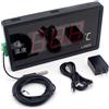 Toplionace Termometro per Piscina AC 100-240V con Display a LED E Sonda Impermeabile, Misuratore di Temperatura per Acquari LX923