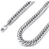 FindChic Collana Uomo Catena Cubana 3.5/6/9/12mm 18/20/22/24/26/28/30inch Collana Catena Acciaio Inossidabile Collana Uomo Maglia Cubana