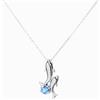 WearTravelers Collana Delfino in Argento 925 e Zircone Blu - Elegante e Splendida Idea Regalo per Chi Ama il Mare e gli Animali - Modello Cancun