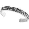 Cupimatch Bracciale da uomo in stile vichingo: bracciale in acciaio inox con nodo celtico a triangolo rune vichinghe nordi, one-size, Acciaio inossidabile, Nessuna pietra preziosa