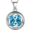 Aurora Tears Collana con ciondolo zodiacale Aurora Tears, in argento Sterling 925 con catena da 45,7 cm e Argento, colore: 03_march, cod. DP0029M