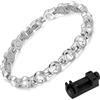 JAWAI Braccialetto Magnetico in Titanio - Elegante Bracciale Con Regolatore in Acciaio