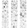 Beyond 9 fogli Finti Tatuaggi Serpente Tatuaggi Farfalla Tatuaggi Medusa Tattoo Sole Luna Tatuaggi P9