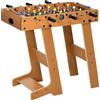 HOMCOM Calcio Balilla Compatto in Legno, Biliardino Salvaspazio con 6 Aste, 18 Giocatori e Segnapunti, 69x37x70cm|Aosom