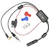 Vecys Splitter DAB FM/AM DAB + Amplificatore di Segnale per Antenna per Auto Amplificatore da Presa SMB a Adattatore per Spina DIN 12V Splitter per Antenna Radio Digitale amplificatore per antenna