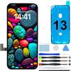GOLDWANGWANG Display per iPhone 13, Schermo LCD Full HD 6,1 3D Touch Screen Digitizer con Kit di Riparazione e Protezione Schermo
