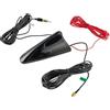 Vecys Antenna DAB DAB+ Car Shark Fin FM/AM Radio Antenna Signal Booster SMA a DIN Connettore Auto Tetto DAB Car Digital Stereo Radio 5m RG174 Cavo per Veicolo Auto Digital FM/AM Radio